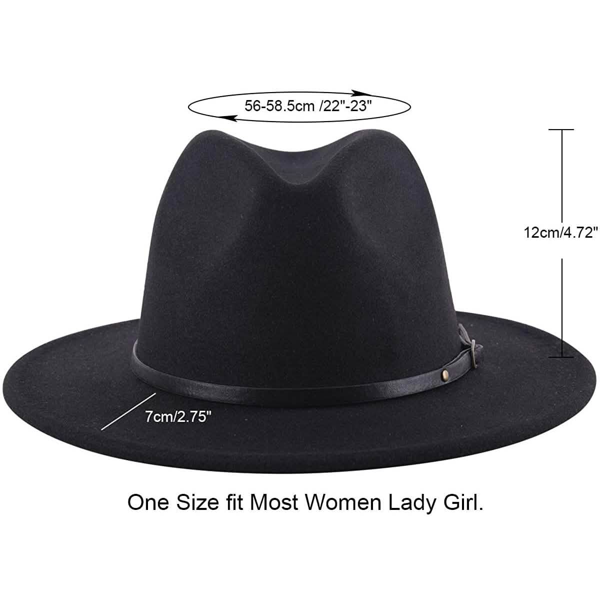 Chapeau Panama Souple Classique à Larges Bords pour Femme