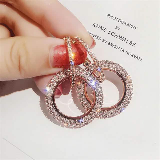 Boucles d'oreilles en cristal pour femmes