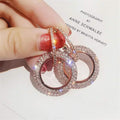 Boucles d'oreilles en cristal pour femmes