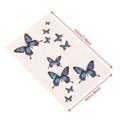 Mode féminine Papillon 3D Imperméable Temporaire Autocollant Tatouage Jambe Bras Design Bleu Moderne Pour Femmes