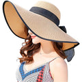 Chapeau de plage souple à large bord pour femme