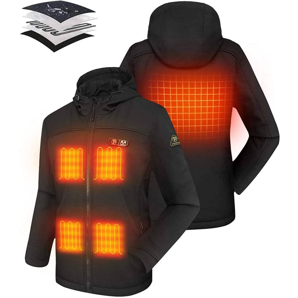 Veste chauffante Softshell pour femme avec chauffe-mains