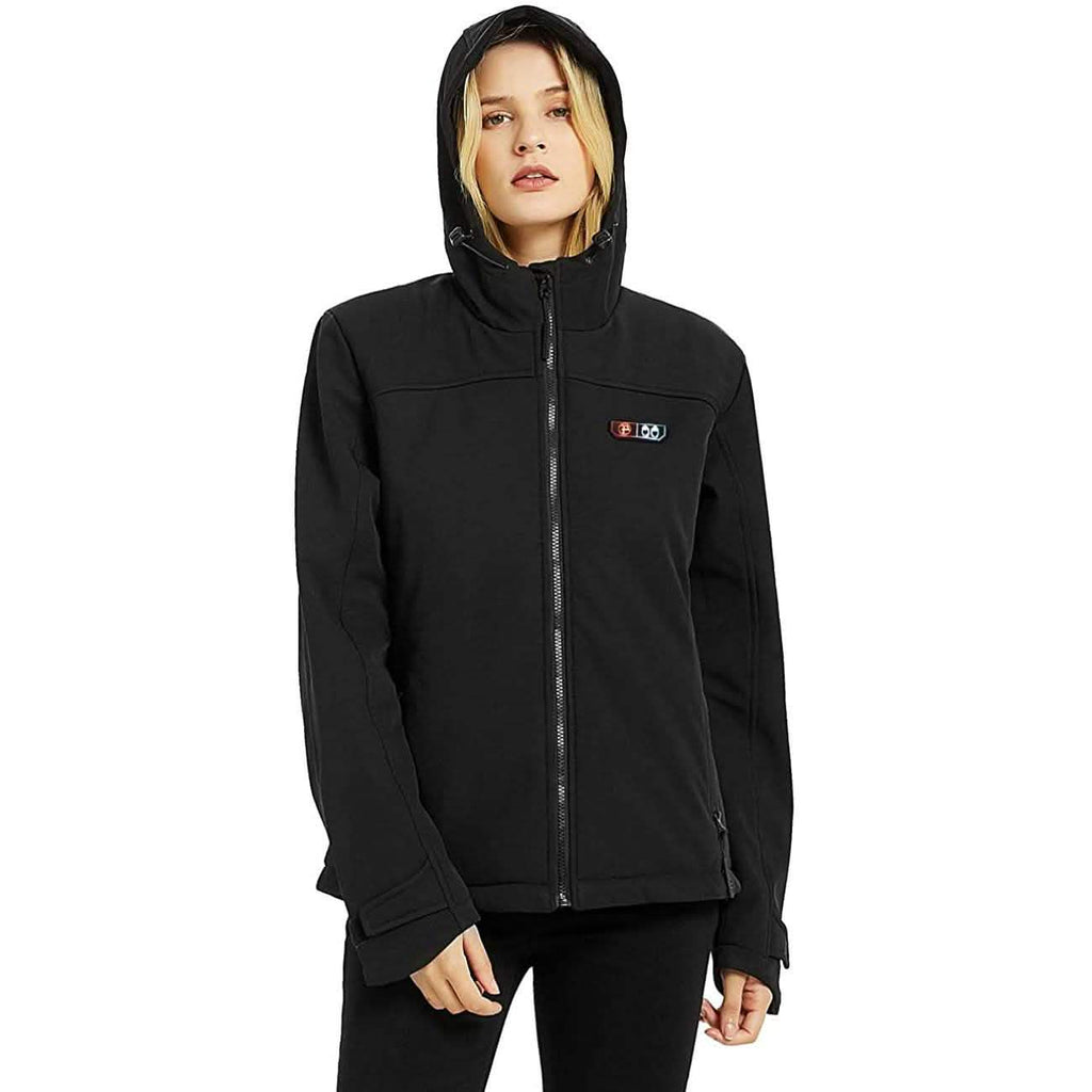 Veste chauffante Softshell pour femme avec chauffe-mains