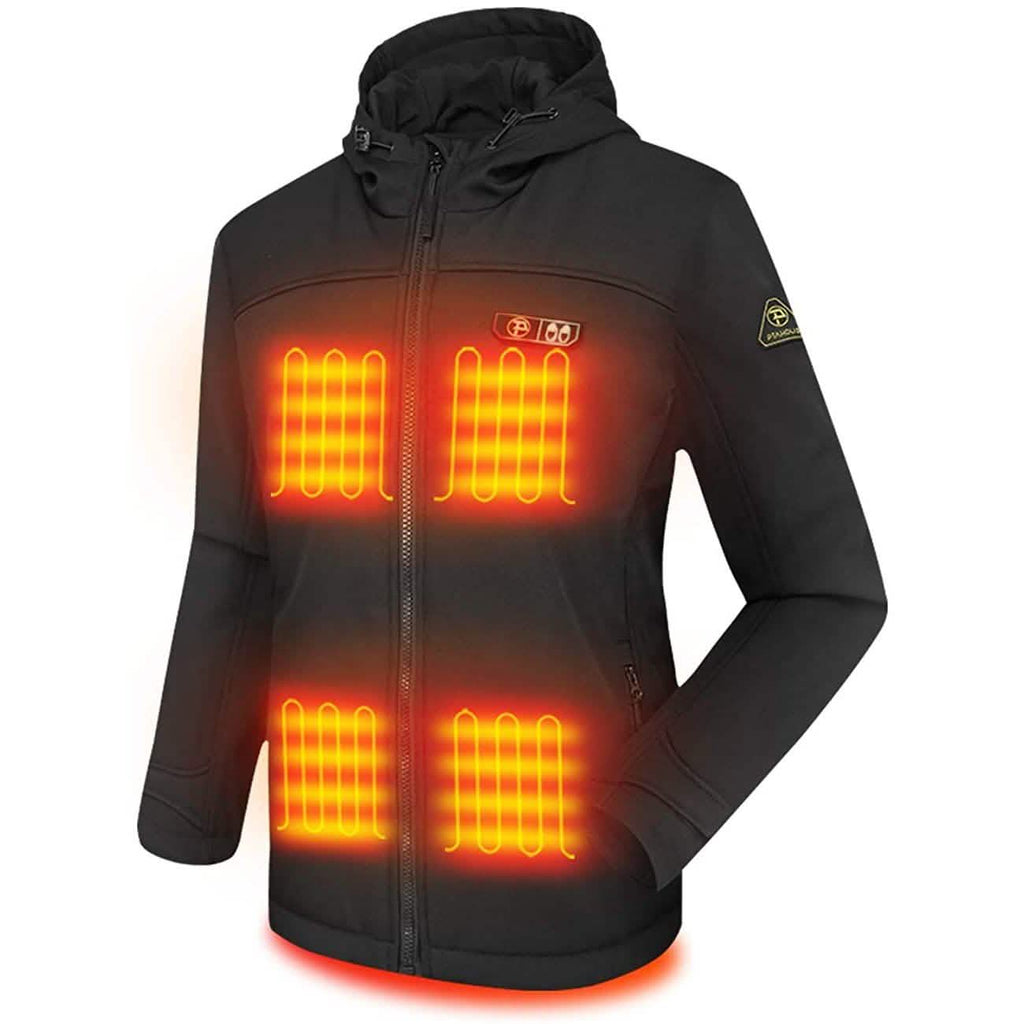 Veste chauffante Softshell pour femme avec chauffe-mains