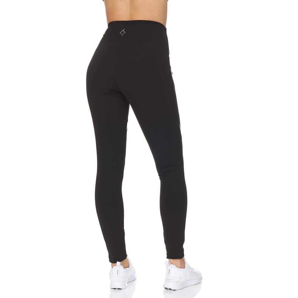 Legging long taille haute avec empiècements en résille découpée au laser pour femme