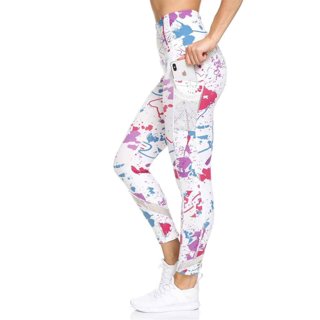 Legging pleine longueur taille haute avec poches pour femme