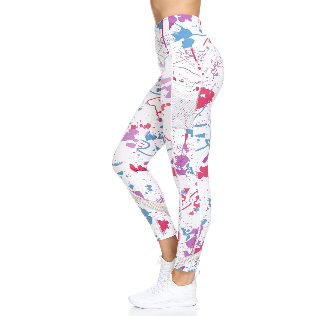 Legging pleine longueur taille haute avec poches pour femme