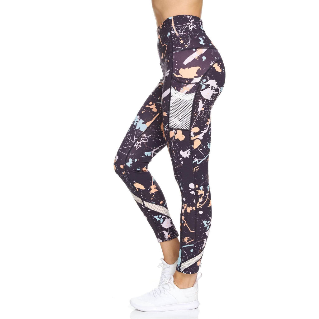 Legging pleine longueur taille haute avec poches pour femme