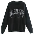 Sweat-shirt Femme Texte Graphique Los Angeles