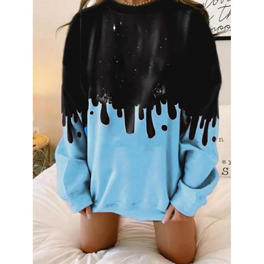 Sweat-shirt à capuche tie-dye pour femme