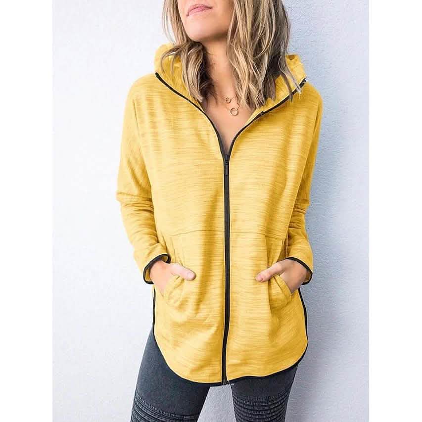 Sweat à capuche zippé pour femme