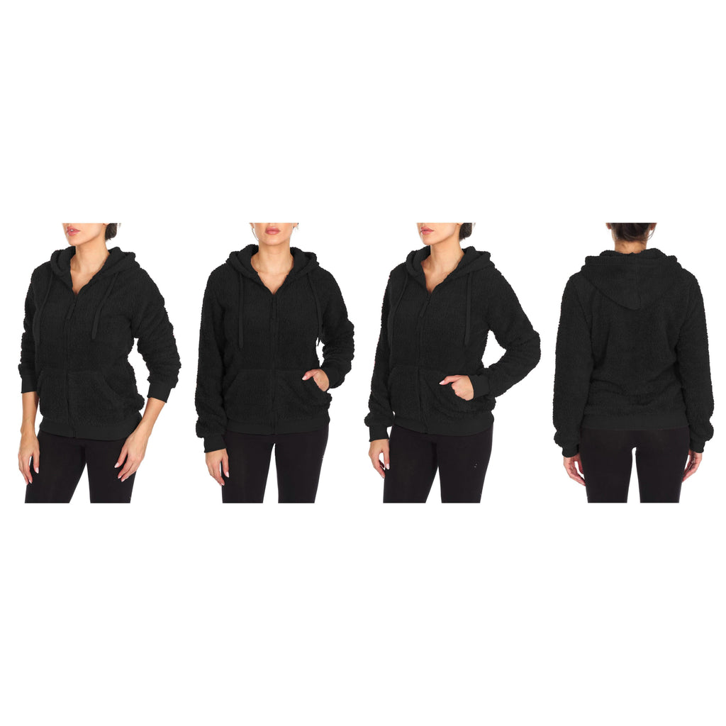 Sweat-shirt à capuche Sherpa pour femme, intérieur et extérieur