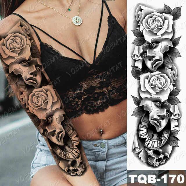 Tatouage temporaire étanche femme grand œil de lion réaliste grand luxe design moderne