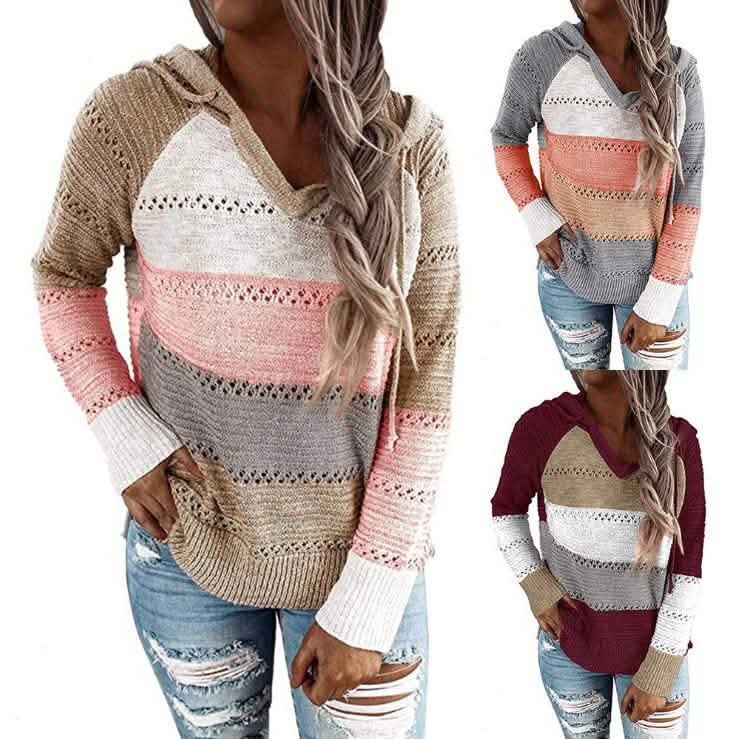 Sweat à capuche en maille léger et respirant pour femme