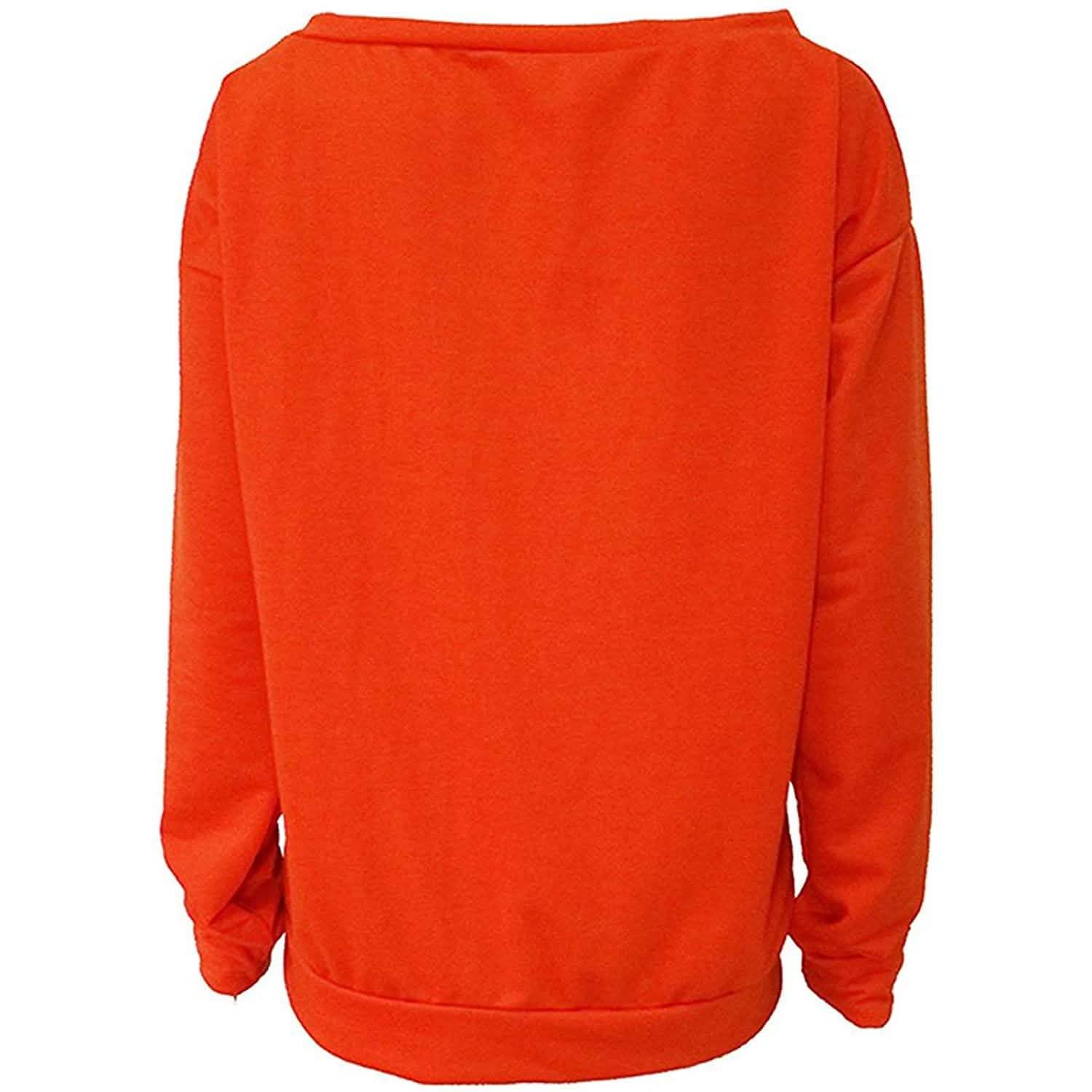 Sweat-shirt Femme à Imprimé Lettre d'Amour Épaules Dénudées Ample Hauts Chemises