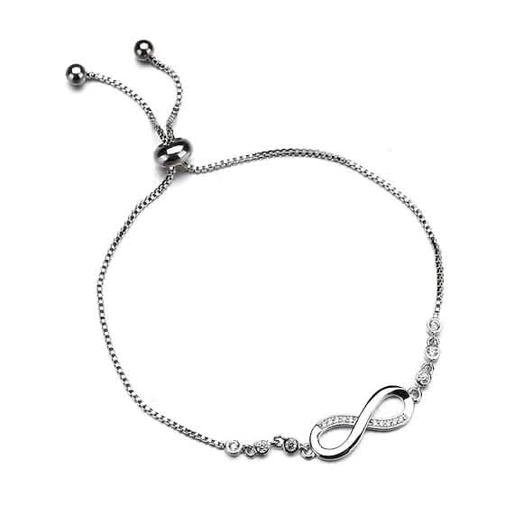 Bracelet femme ajouré en oxyde de zirconium