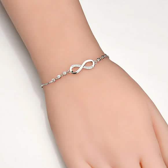 Bracelet femme ajouré en oxyde de zirconium
