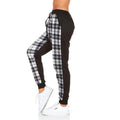 Pantalon de jogging écossais pour femme avec poches