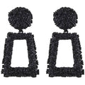 Boucles d'oreilles pendantes géométriques rectangulaires pour femmes