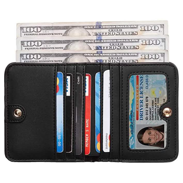 Mini-porte-monnaie anti-RFID pour femme