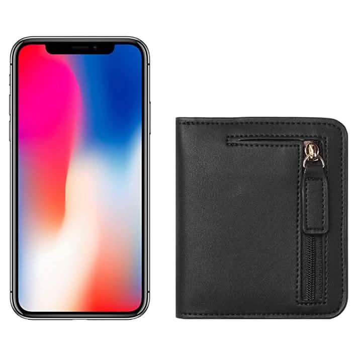 Mini-porte-monnaie anti-RFID pour femme