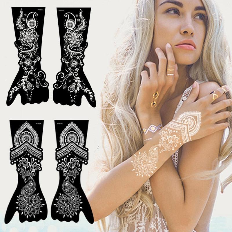 Tatouages ​​corporels temporaires imperméables pour femmes motif rose, design floral de luxe, autocollant moderne