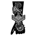 Tatouages ​​corporels temporaires imperméables pour femmes motif rose, design floral de luxe, autocollant moderne