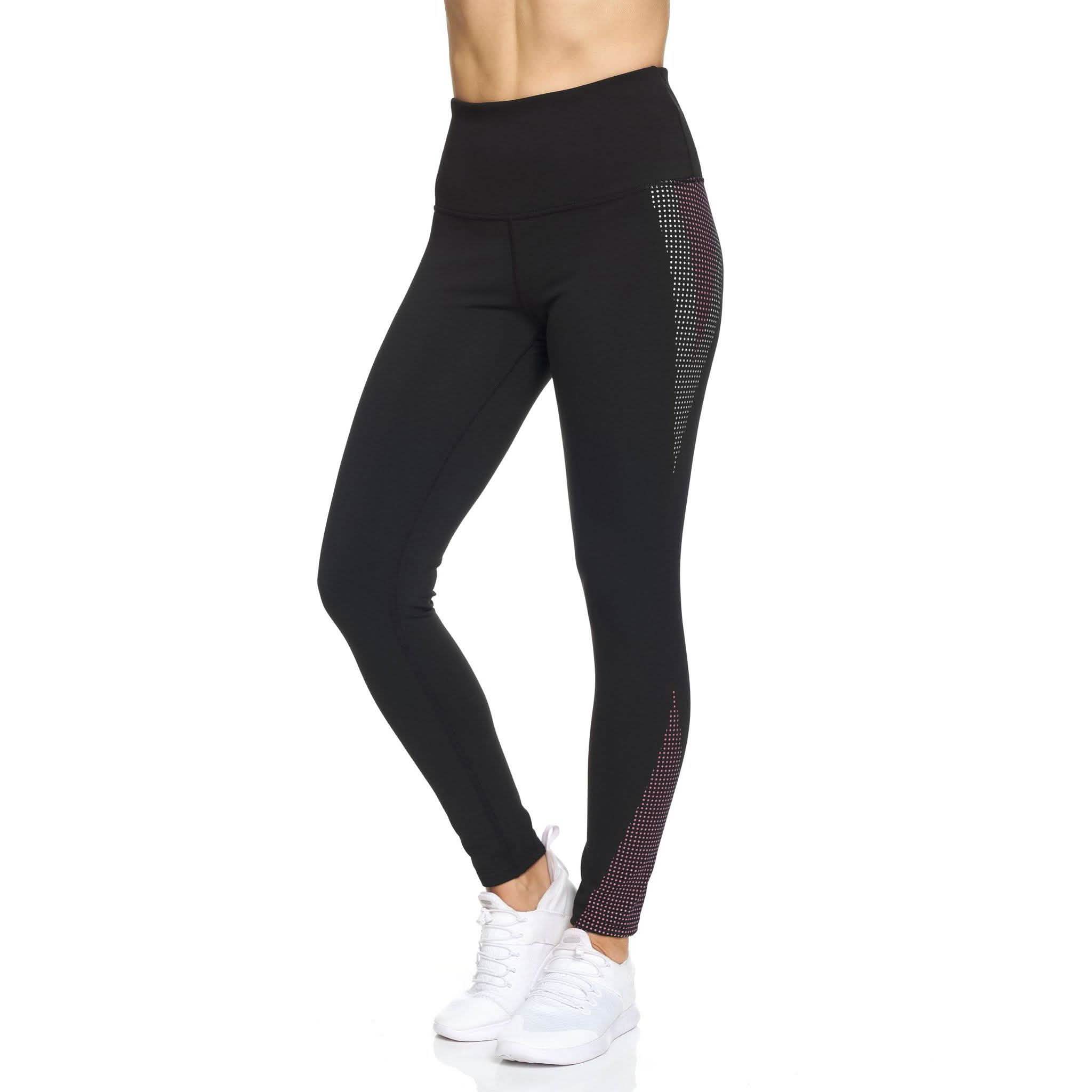 Legging Femme Taille Haute Longueur Cheville avec Points en Caoutchouc
