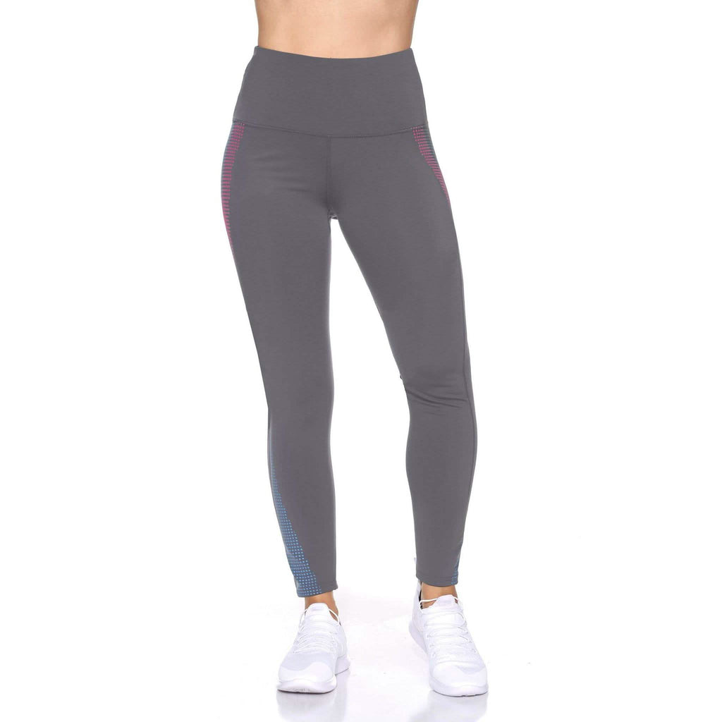 Legging Femme Taille Haute Longueur Cheville avec Points en Caoutchouc