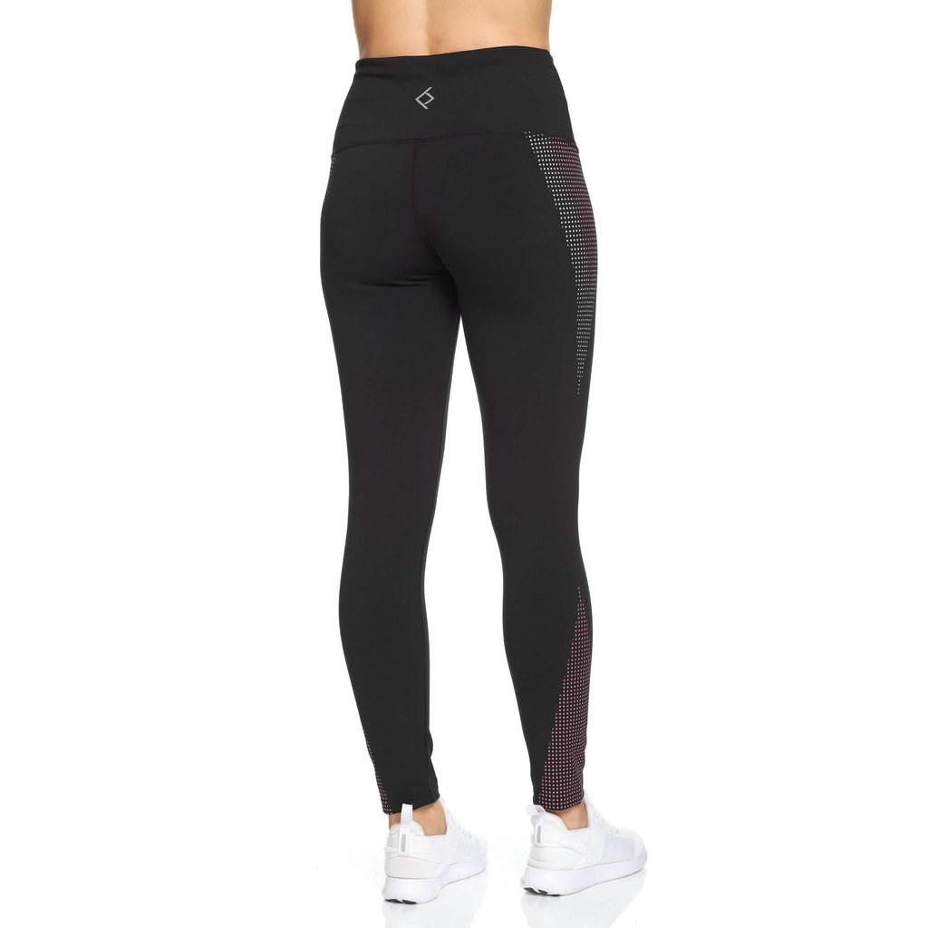Legging Femme Taille Haute Longueur Cheville avec Points en Caoutchouc