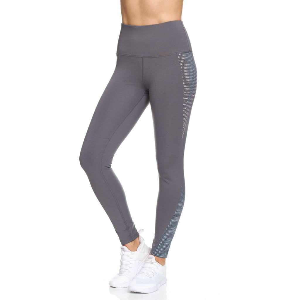 Legging Femme Taille Haute Longueur Cheville avec Points en Caoutchouc