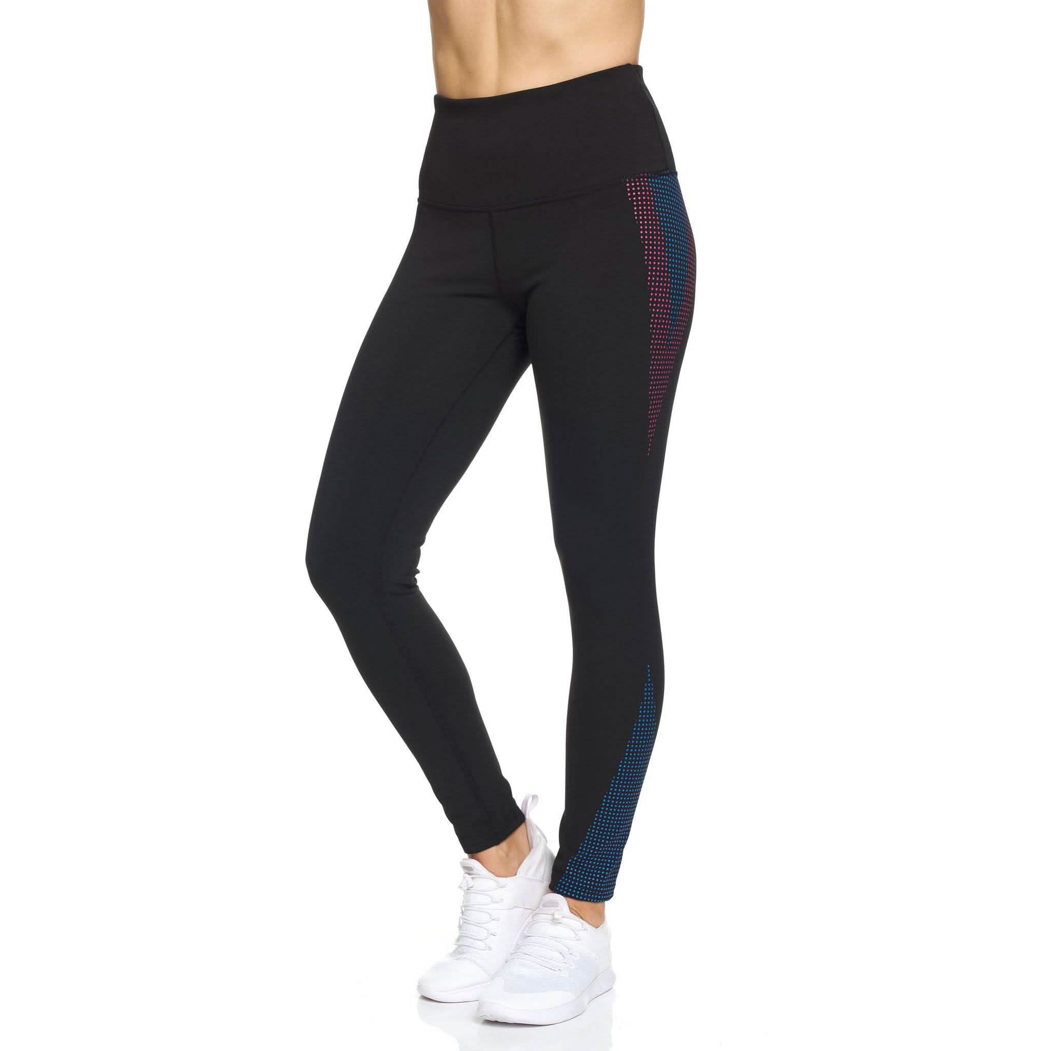 Legging Femme Taille Haute Longueur Cheville avec Points en Caoutchouc