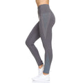 Legging Femme Taille Haute Longueur Cheville avec Points en Caoutchouc