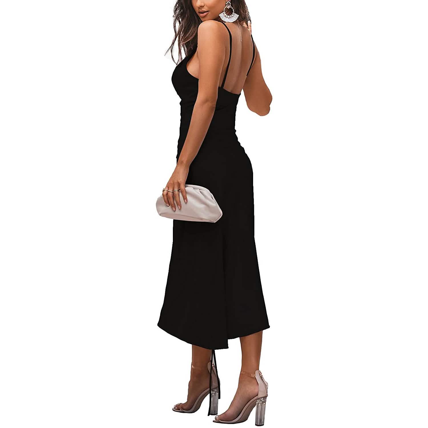 Robe nuisette en satin pour femme