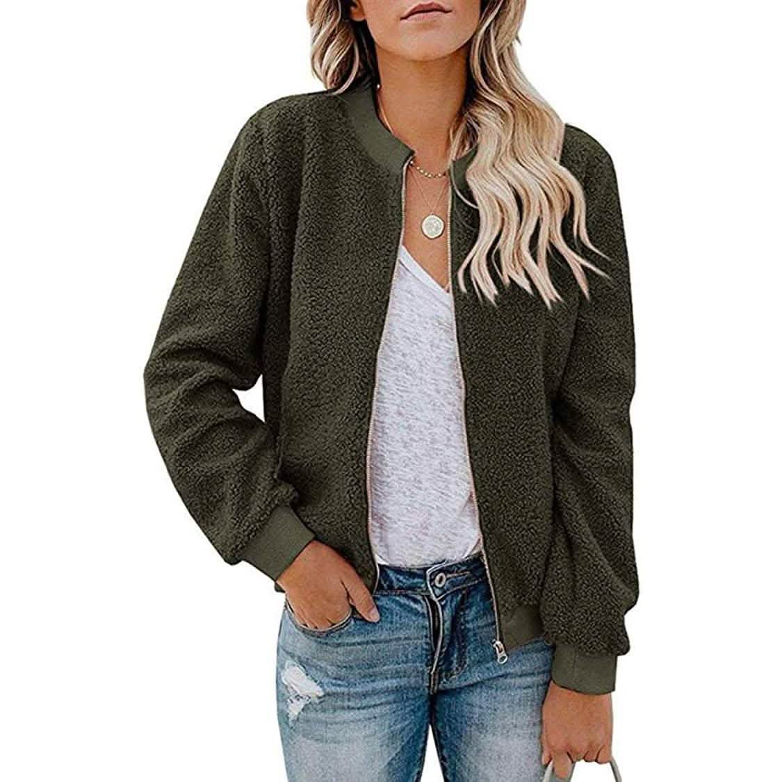 Veste polaire sherpa pour femme