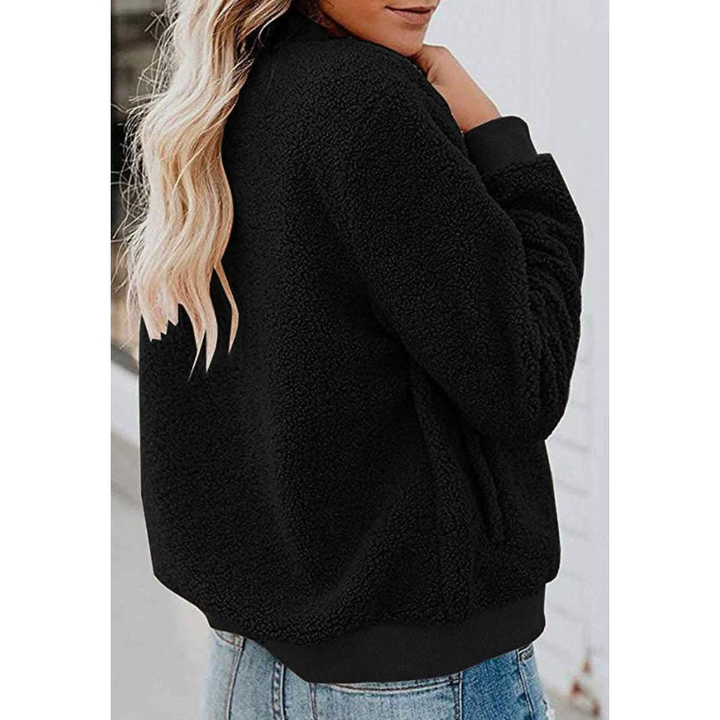Veste polaire sherpa pour femme