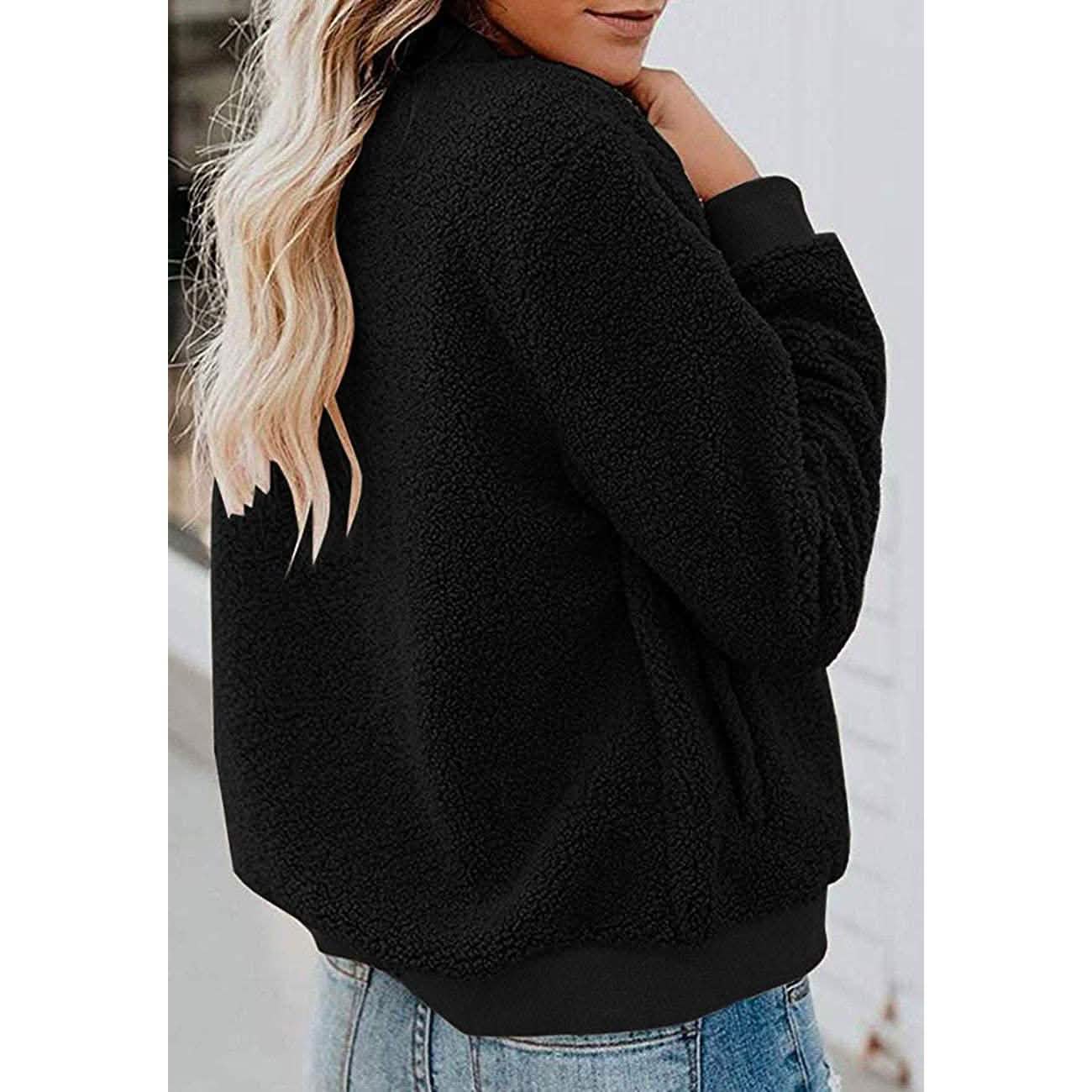 Veste polaire sherpa pour femme