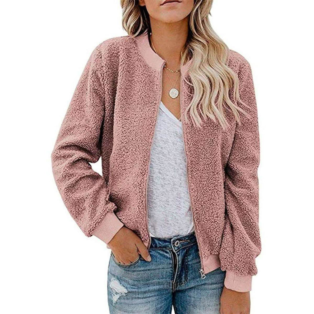 Veste polaire sherpa pour femme