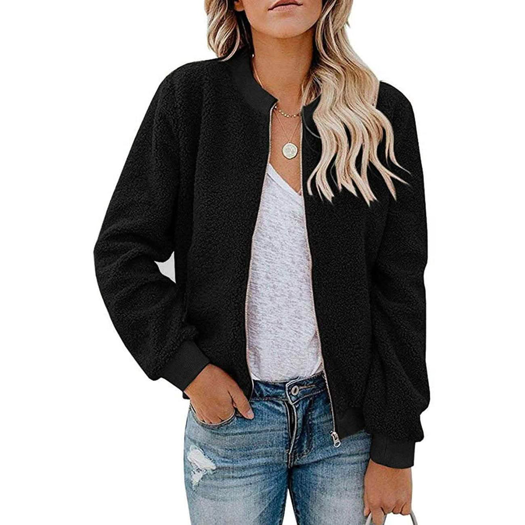 Veste polaire sherpa pour femme