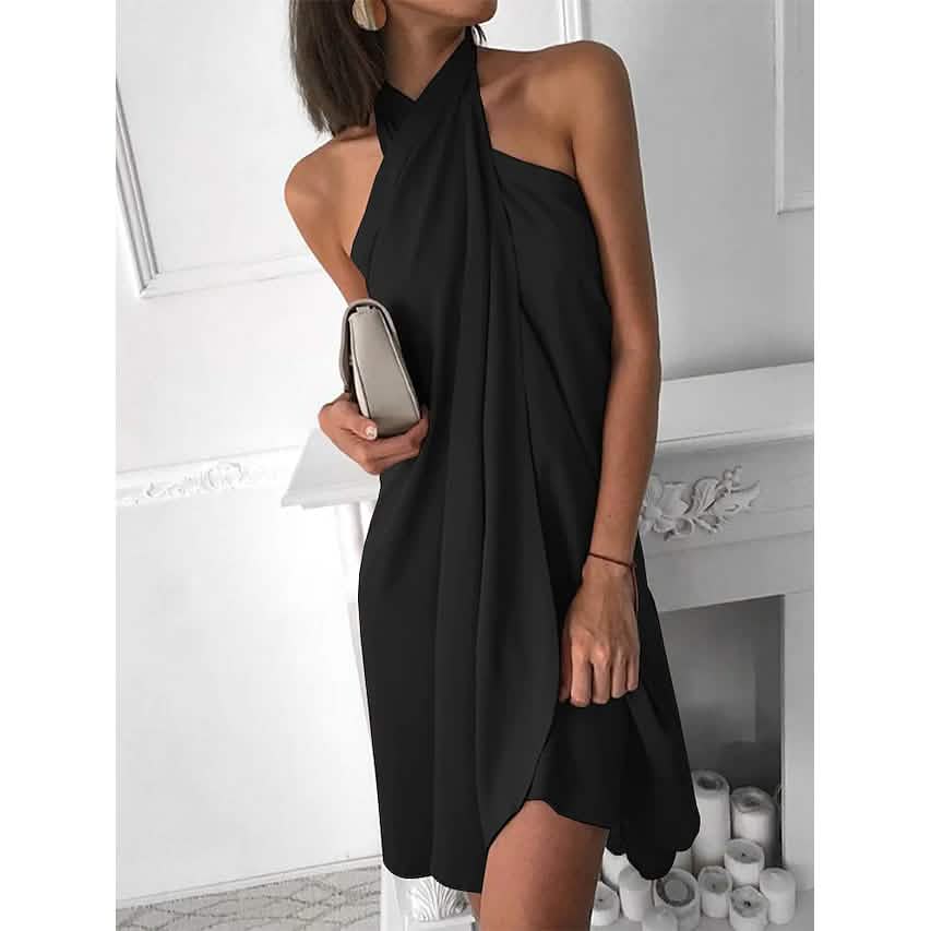 Robe droite courte pour femme