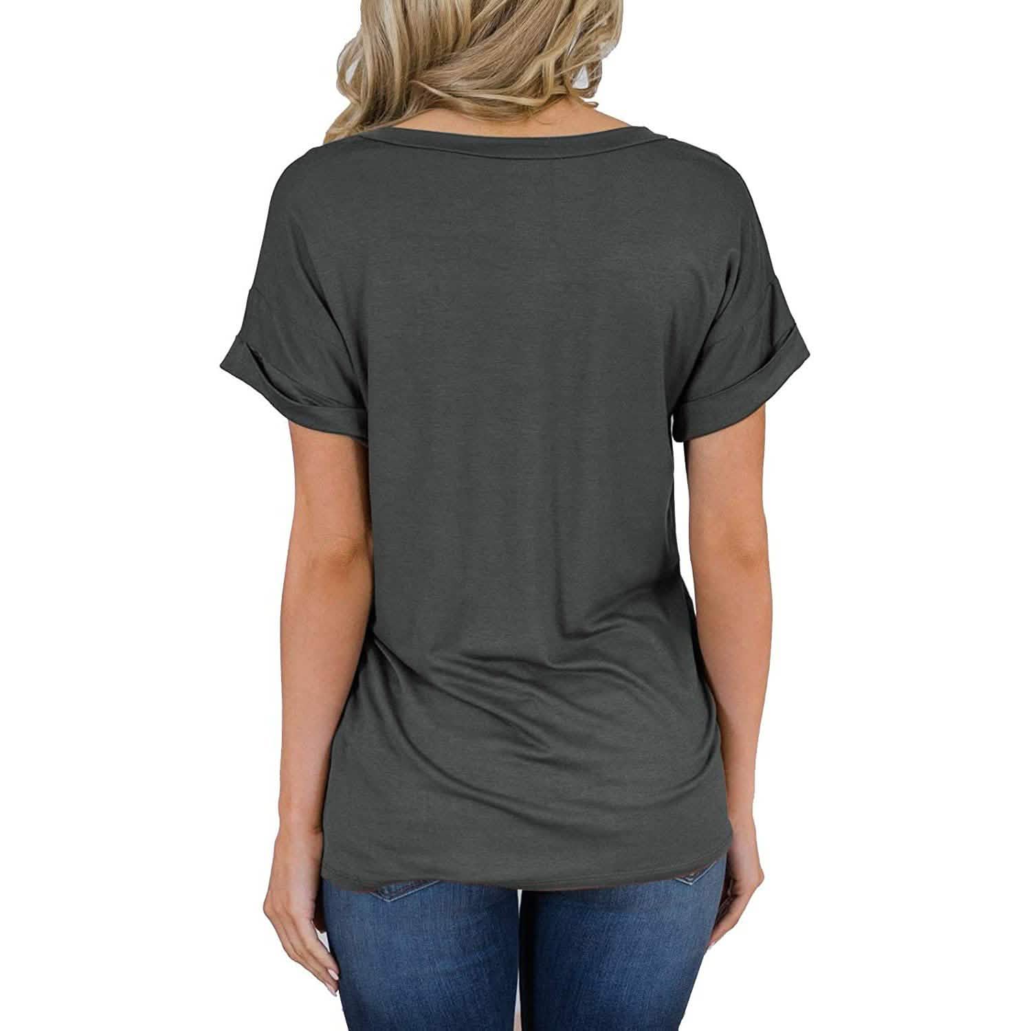 T-shirts d'été amples et décontractés à manches courtes pour femmes