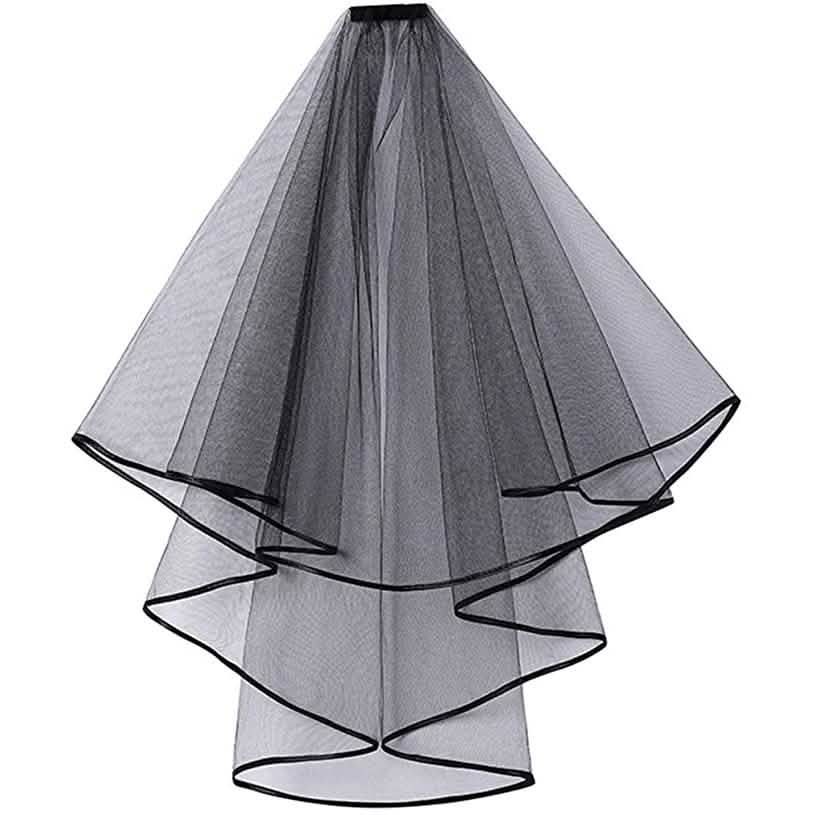 Voile de mariée simple pour femme avec peigne