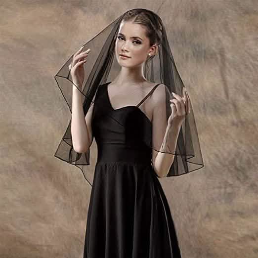 Voile de mariée simple pour femme avec peigne