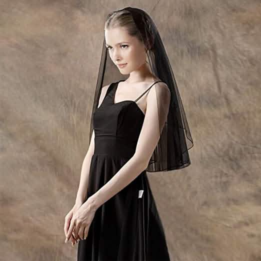 Voile de mariée simple pour femme avec peigne