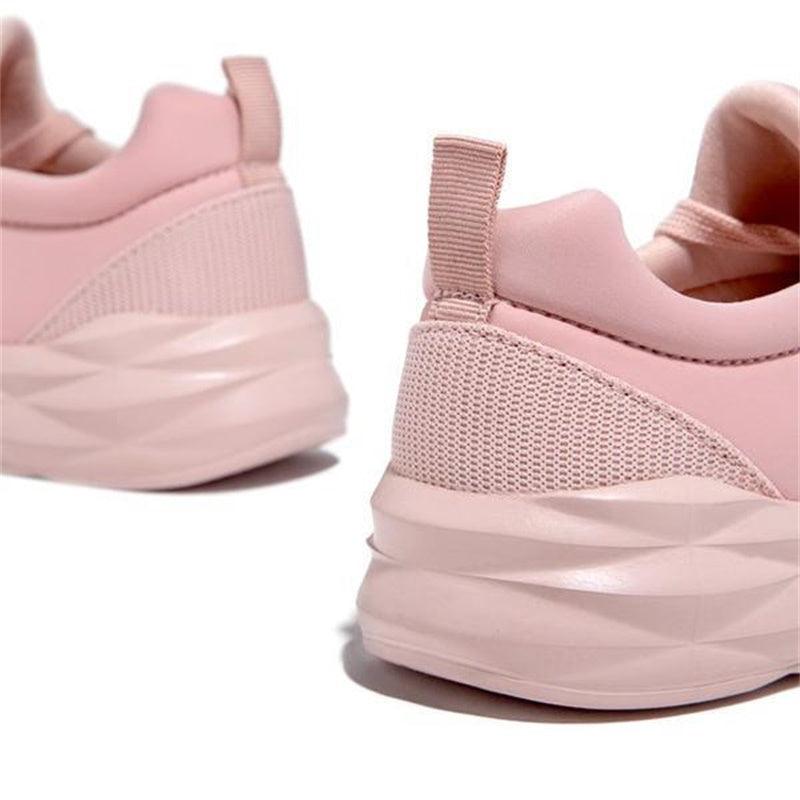 Baskets Femme Décontractées Respirantes Chaussures de Sport Automne Nouvelles Baskets Vulkanisées à Lacets Chaussures de Marche en Plein Air Course Baskets de Tennis Femme Amortissantes Respirantes