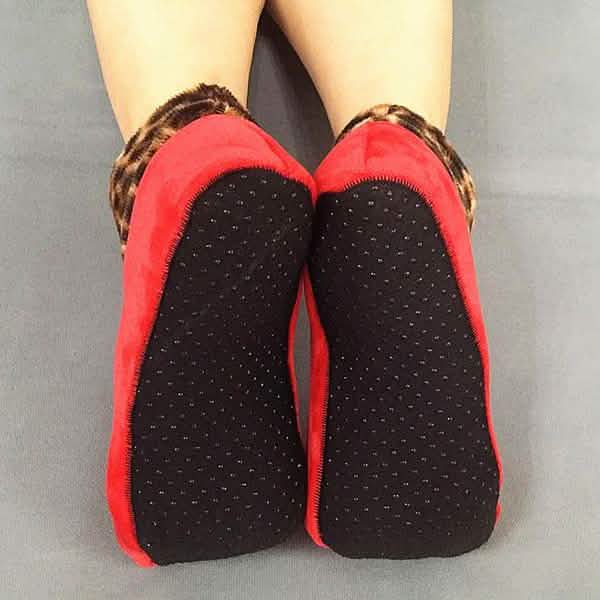 Chaussettes Pantoufles Douces en Peluche pour Femmes