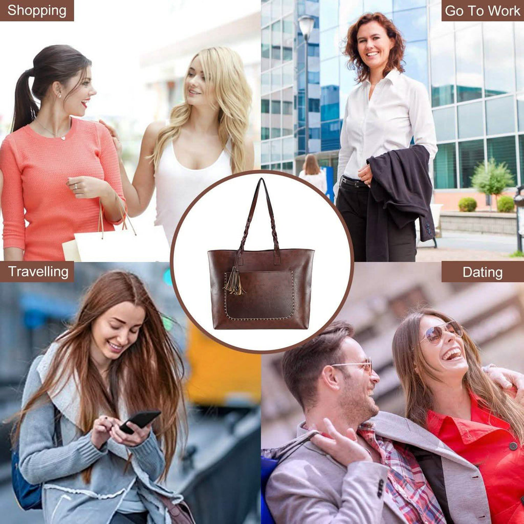 Sac cabas souple en cuir pour femme