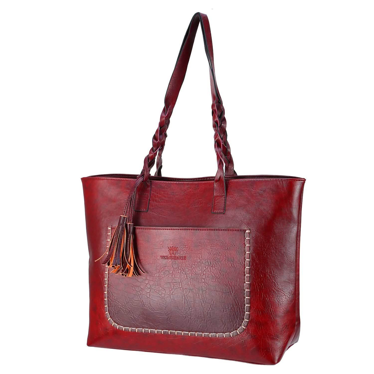 Sac cabas souple en cuir pour femme