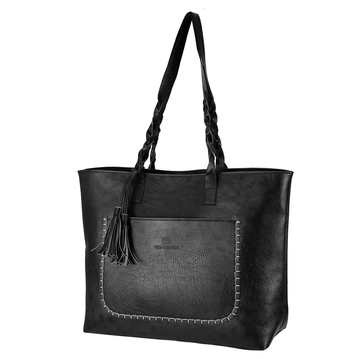 Sac cabas souple en cuir pour femme