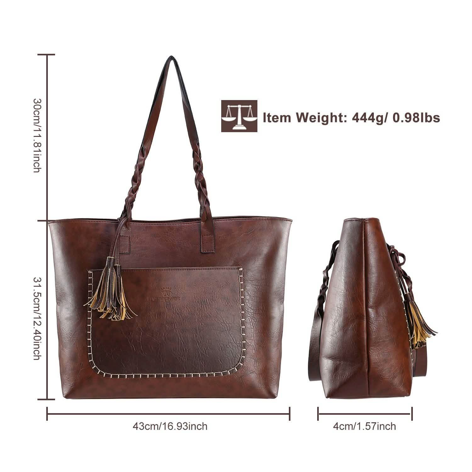 Sac cabas souple en cuir pour femme